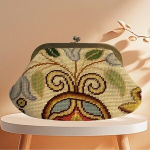 Neiman Marcus Artistic Multicolor Clutch